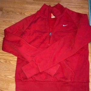 Red Nike zip up